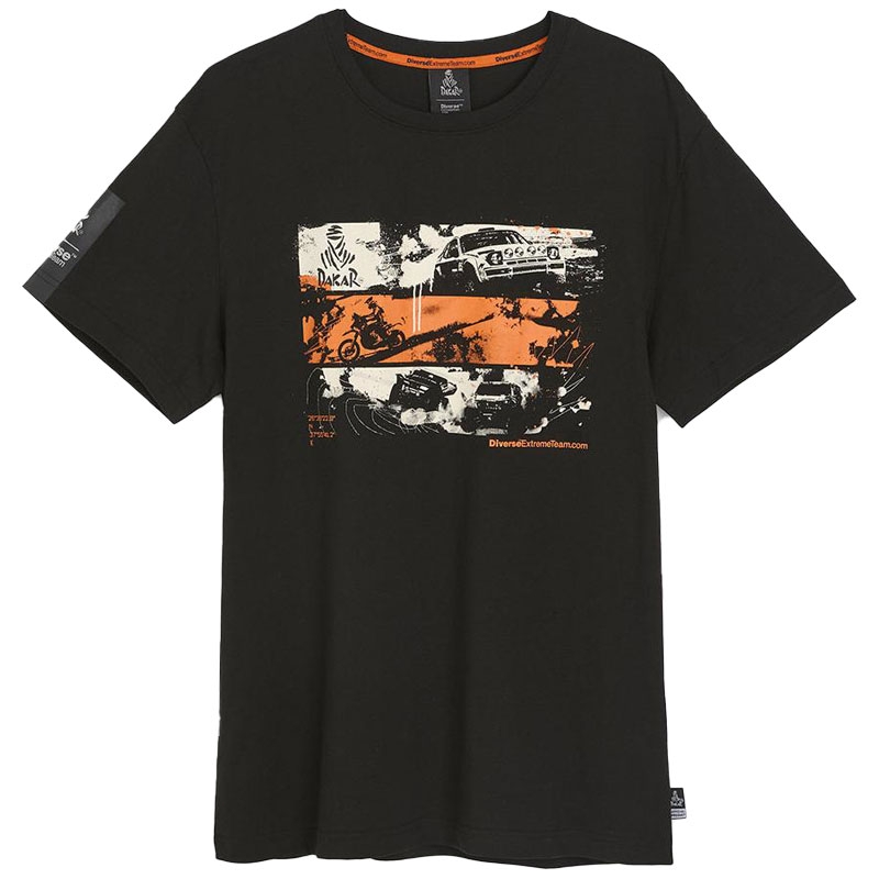 T-Shirt DAKAR PHOTO DES schwarz