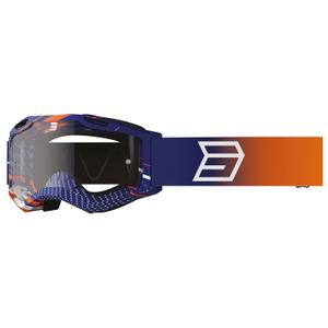 Kinder-Motocross-Brille Shot Rocket Kid 2.0 Drop Orange mit klarem Plexiglas