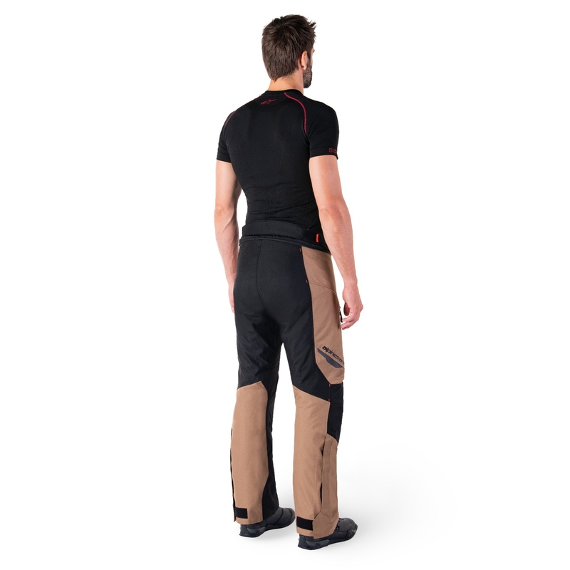 Alpinestars ST-1 Wasserdichte Motorradhose Khaki-Sand-Schwarz-Fluorot