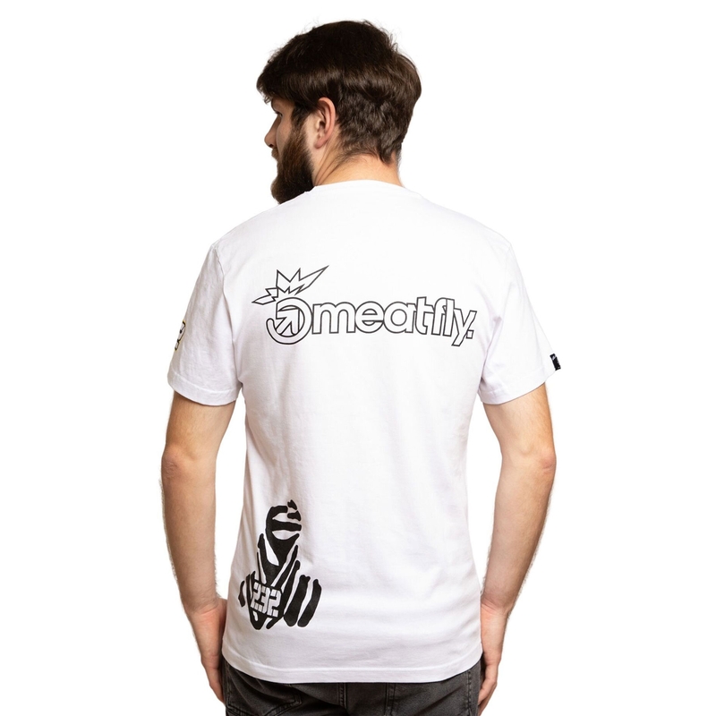 T-Shirt Meatfly Big Shock Dakar weiß