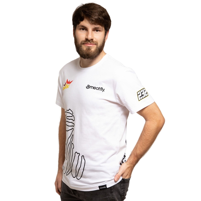 T-Shirt Meatfly Big Shock Dakar weiß