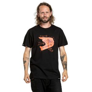 T-Shirt Meatfly Fullface schwarz