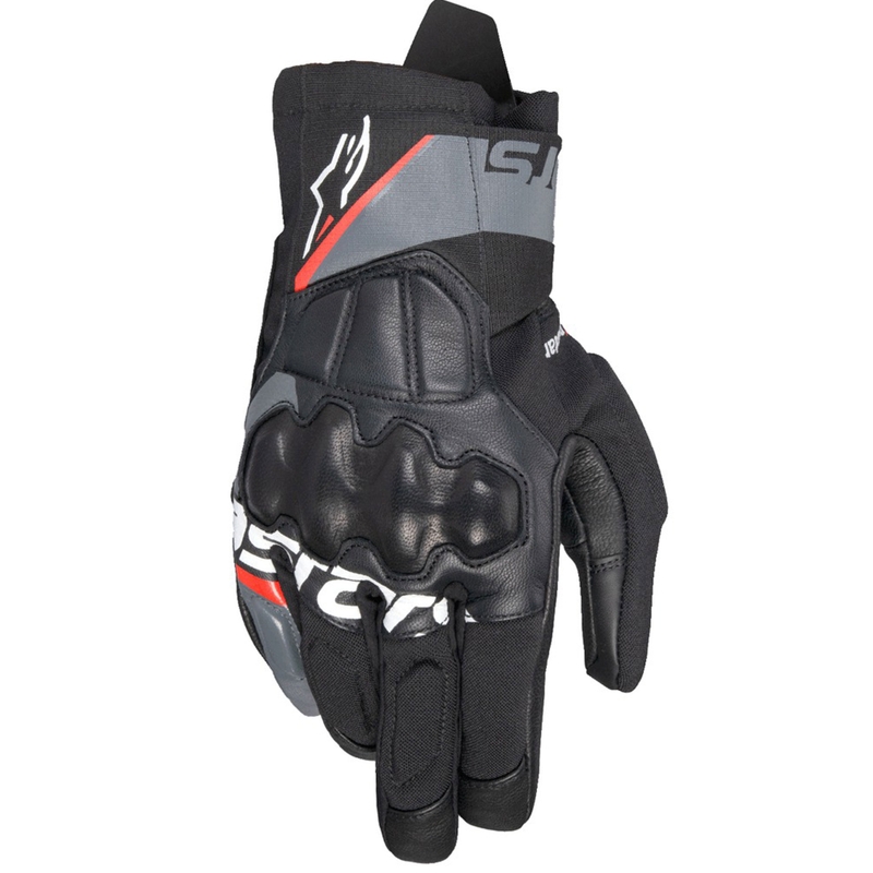Alpinestars Corozal 3 Drystar Motorradhandschuhe schwarz-grau-fluo rot