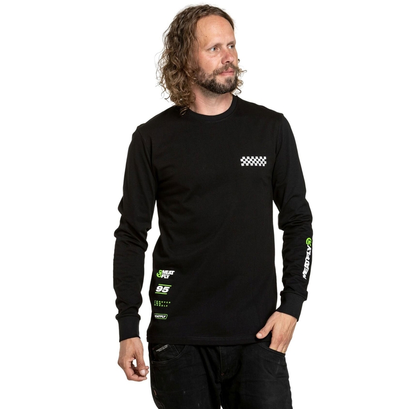 Meatfly Appex Schwarzes Langarm-T-Shirt