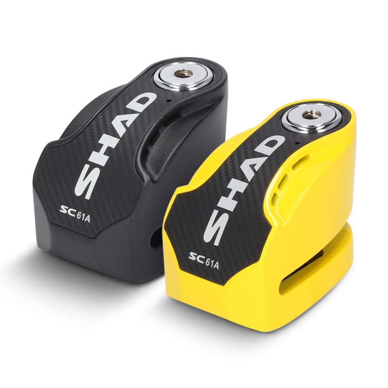 Disc lock with alarm SHAD SC61A gelb pin 6mm