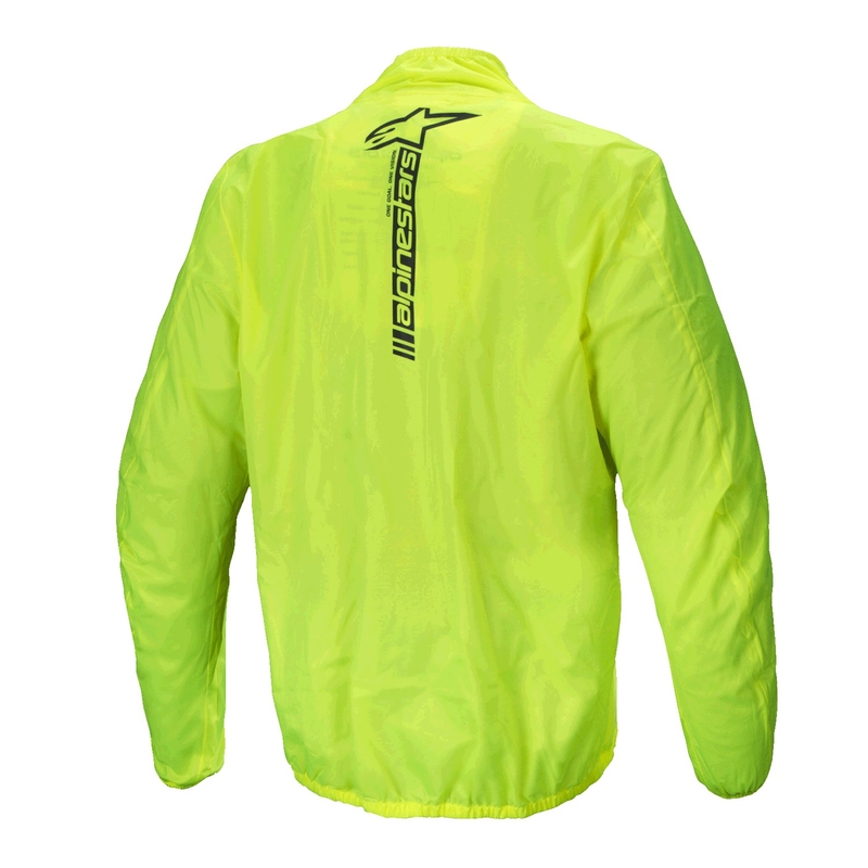 Wasserdichte Jacke Alpinestars Hurricane Rain 2 fluo gelb