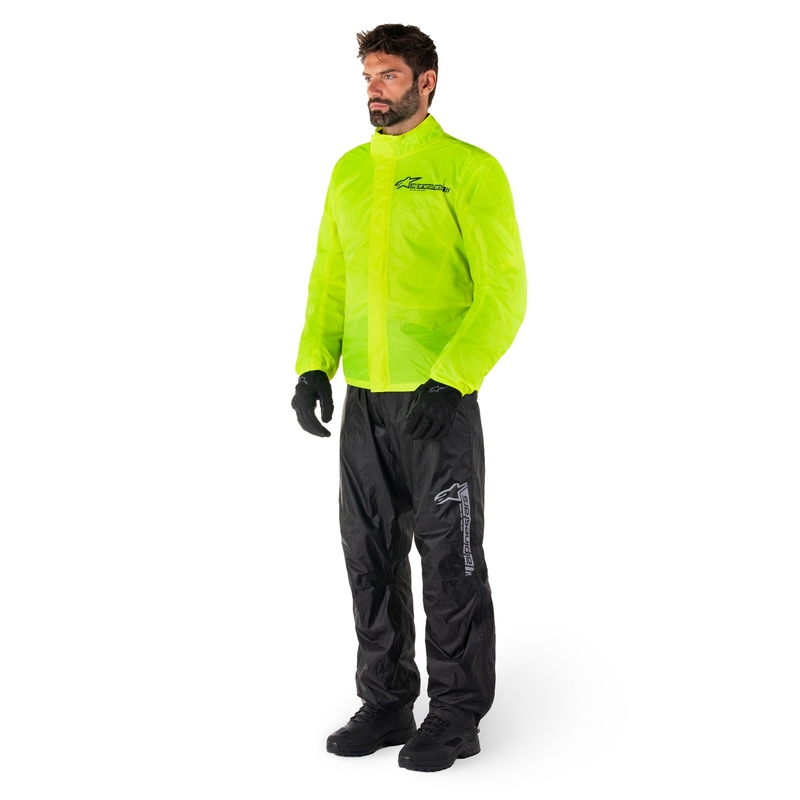 Wasserdichte Jacke Alpinestars Hurricane Rain 2 fluo gelb