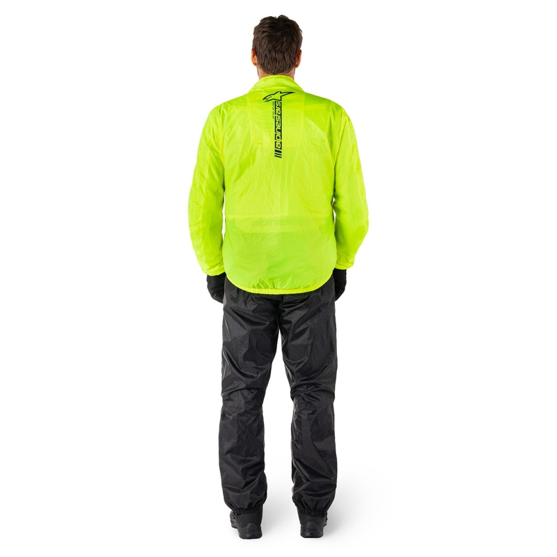 Wasserdichte Jacke Alpinestars Hurricane Rain 2 fluo gelb