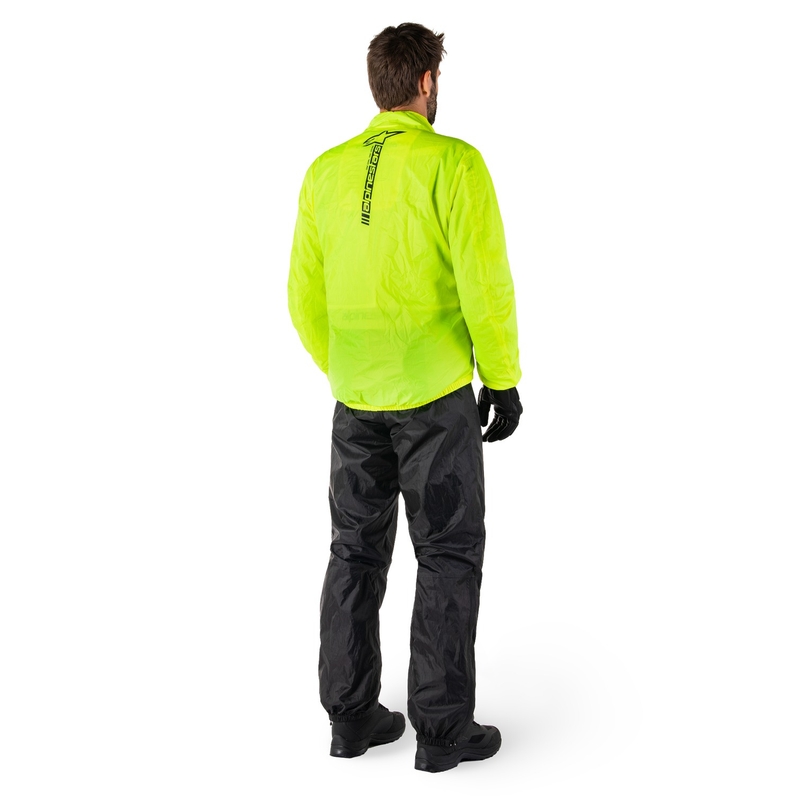 Wasserdichte Jacke Alpinestars Hurricane Rain 2 fluo gelb