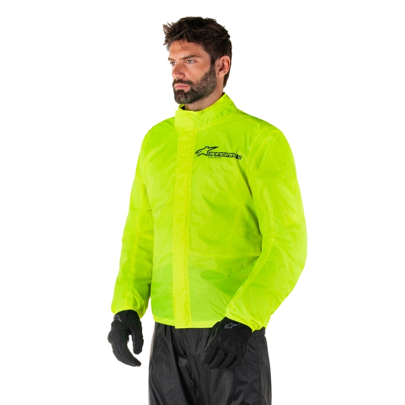 Wasserdichte Jacke Alpinestars Hurricane Rain 2 fluo gelb