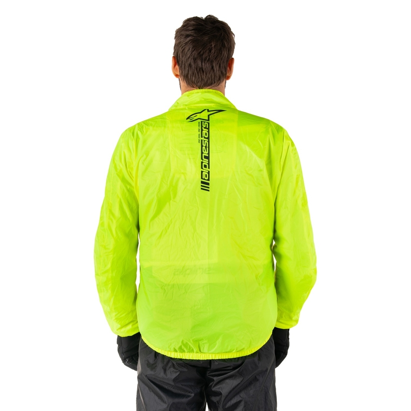 Wasserdichte Jacke Alpinestars Hurricane Rain 2 fluo gelb