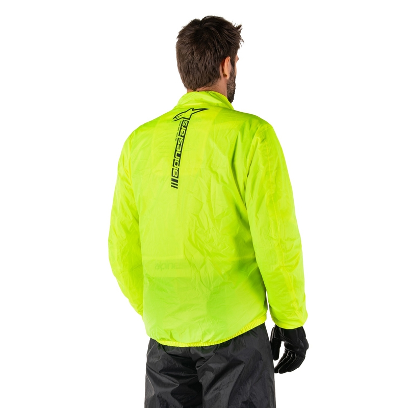 Wasserdichte Jacke Alpinestars Hurricane Rain 2 fluo gelb