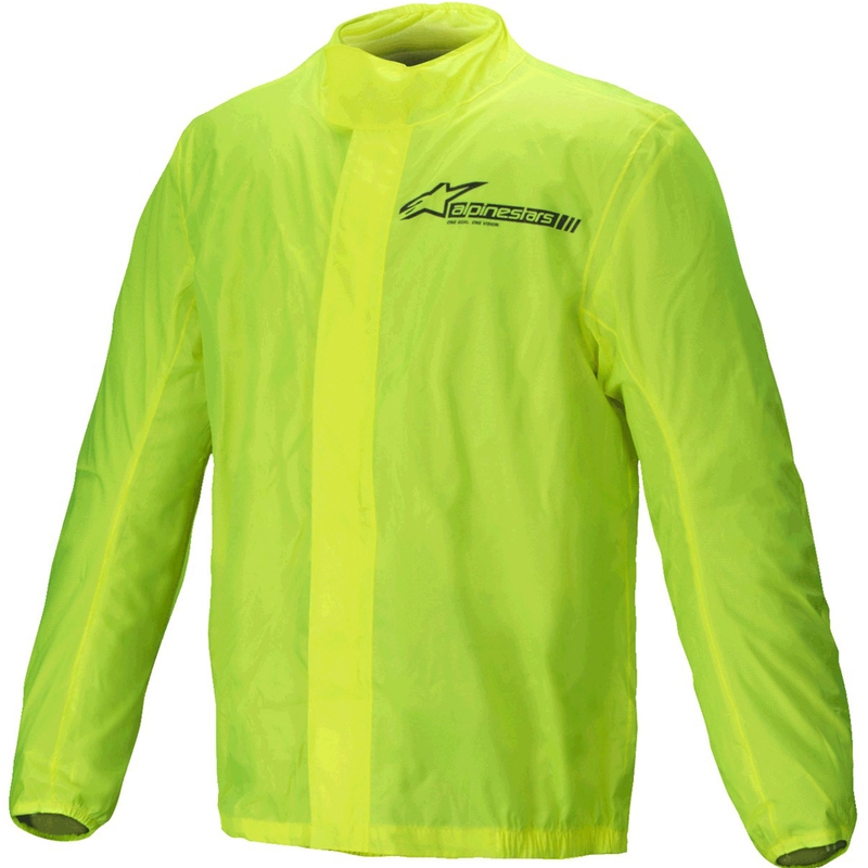 Wasserdichte Jacke Alpinestars Hurricane Rain 2 fluo gelb