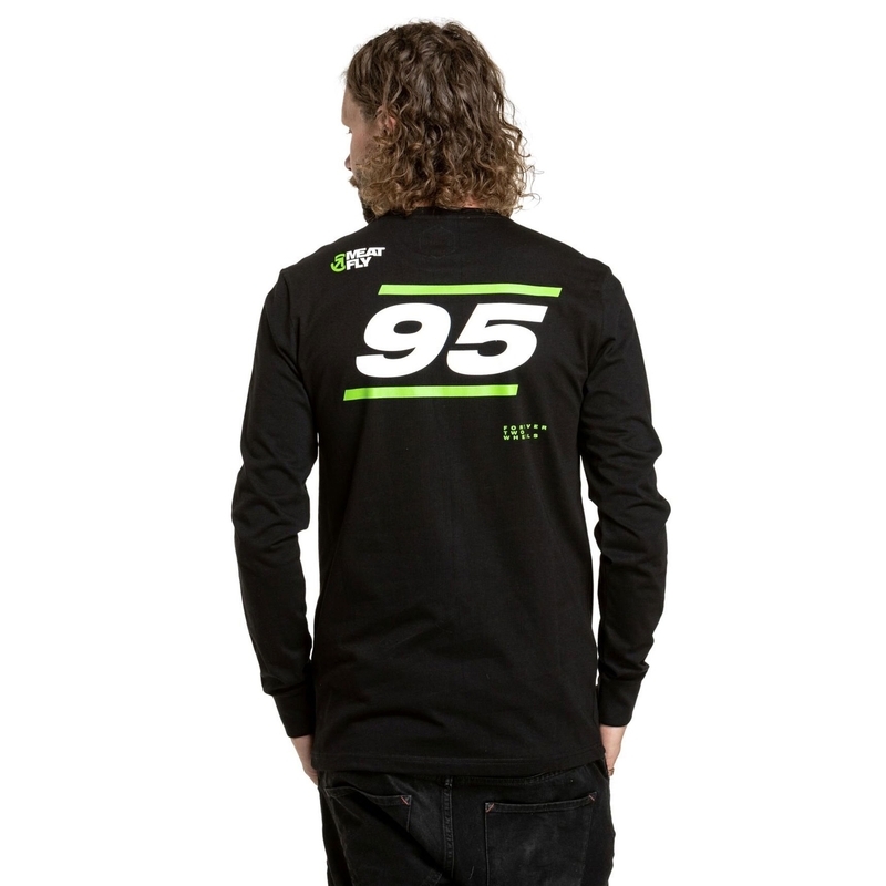 Meatfly Appex Schwarzes Langarm-T-Shirt