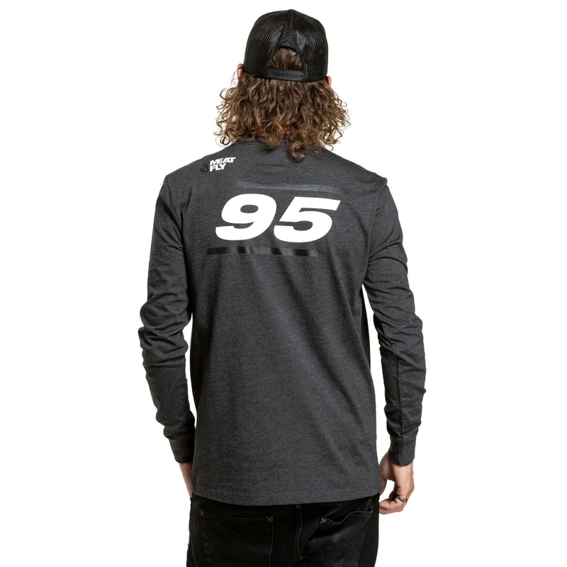 Meatfly Appex Graues Langarm-T-Shirt