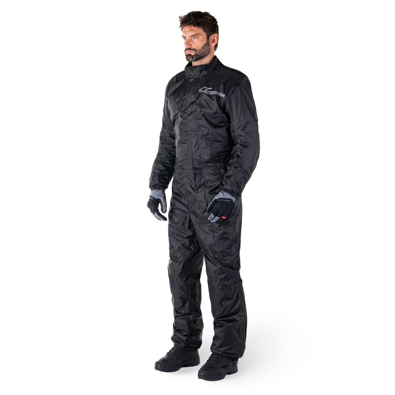 Alpinestars Hurricane Rain 2 wasserdichter Anzug schwarz
