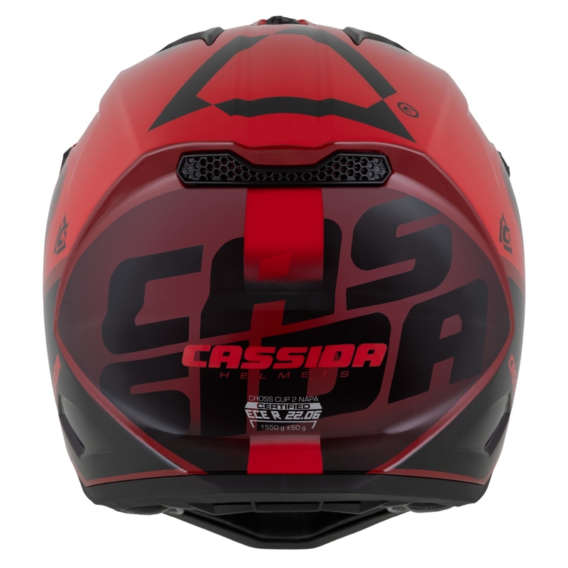 Cassida Cross Cup 2 Motorrad-Motocross-Helm Napa Red Pearl-Lila-Schwarz