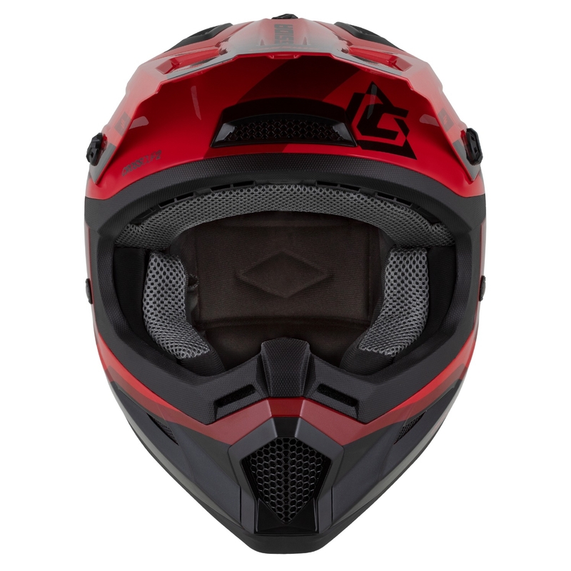 Cassida Cross Cup 2 Motorrad-Motocross-Helm Napa Red Pearl-Lila-Schwarz