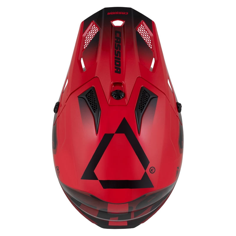 Cassida Cross Cup 2 Motorrad-Motocross-Helm Napa Red Pearl-Lila-Schwarz
