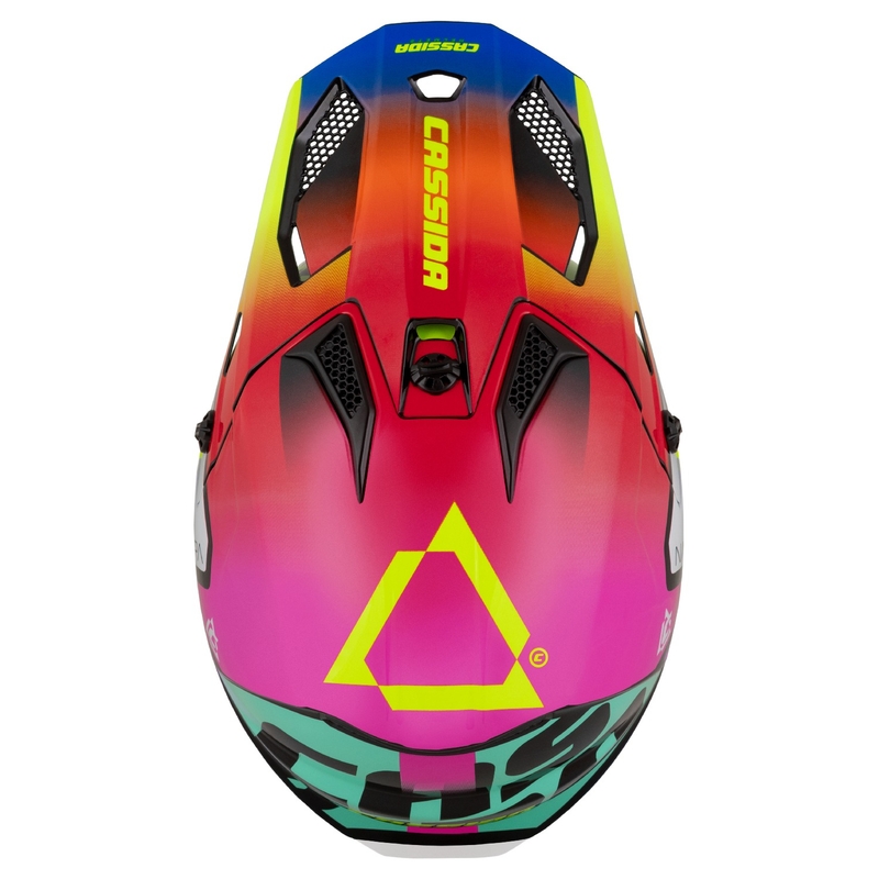 Motocross-Motorradhelm Cassida Cross Cup 2 Napa Pearl Mehrfarben