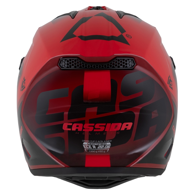 Cassida Cross Cup 2 Napa Pearl Rot-Lila-Schwarz Kinder-Motocross-Motorradhelm