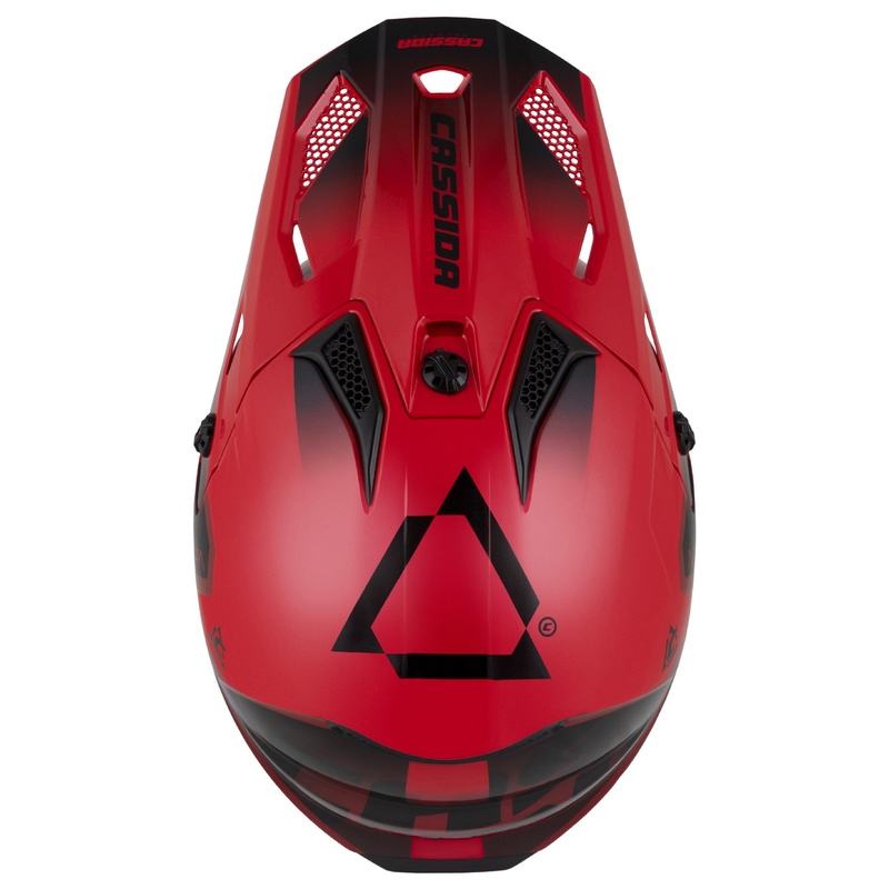 Cassida Cross Cup 2 Napa Pearl Rot-Lila-Schwarz Kinder-Motocross-Motorradhelm