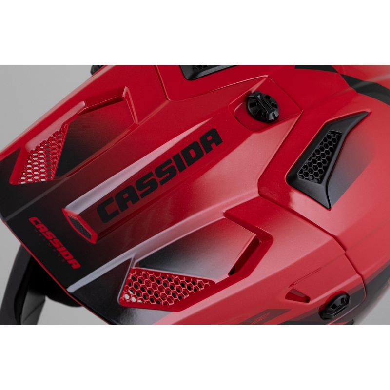 Cassida Cross Cup 2 Napa Pearl Rot-Lila-Schwarz Kinder-Motocross-Motorradhelm