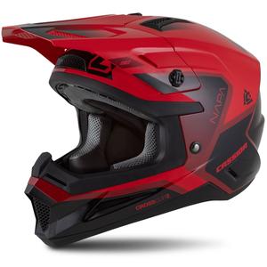 Cassida Cross Cup 2 Napa Pearl Rot-Lila-Schwarz Kinder-Motocross-Motorradhelm