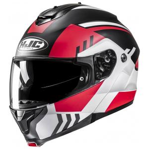 Klapphelm Motorrad HJC C91N Kaon MC1SF weiß-schwarz-rot
