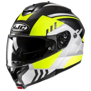 Klapphelm Motorrad HJC C91N Kaon MC3H fluo gelb-schwarz-grau