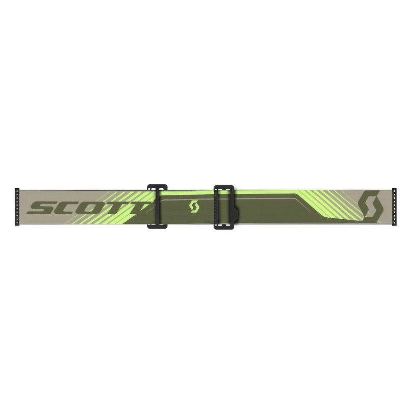 SCOTT Prospect 2.0 AMP Motocross-Brille Khaki-Fluogelb mit goldener Linse