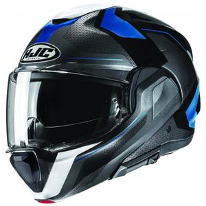 Klappbarer Motorradhelm HJC F100 Bios MC2 grau-blau