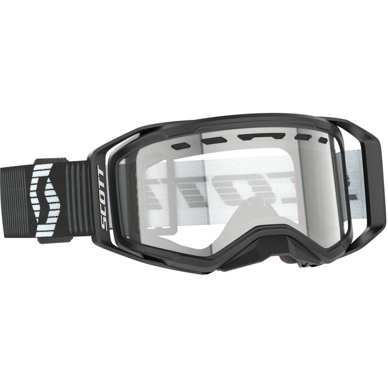 SCOTT Prospect 2.0 Enduro Motocrossbrille schwarz-weiß mit klarem Plexiglas