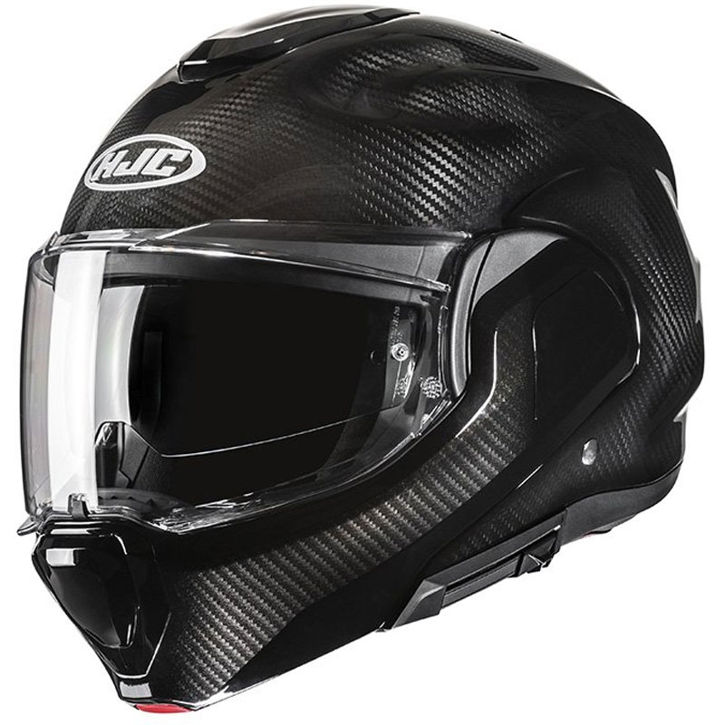 Klappbarer Motorradhelm HJC F100 Carbon schwarz