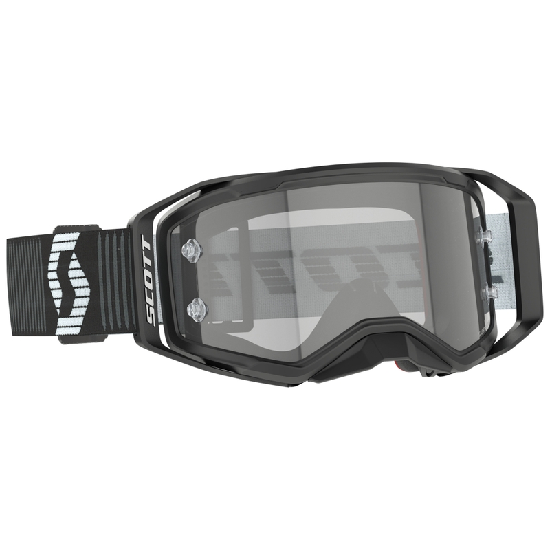 Motocross-Brille SCOTT Prospect 2.0 LS schwarz-weiß mit lichtempfindlichem Plexiglas