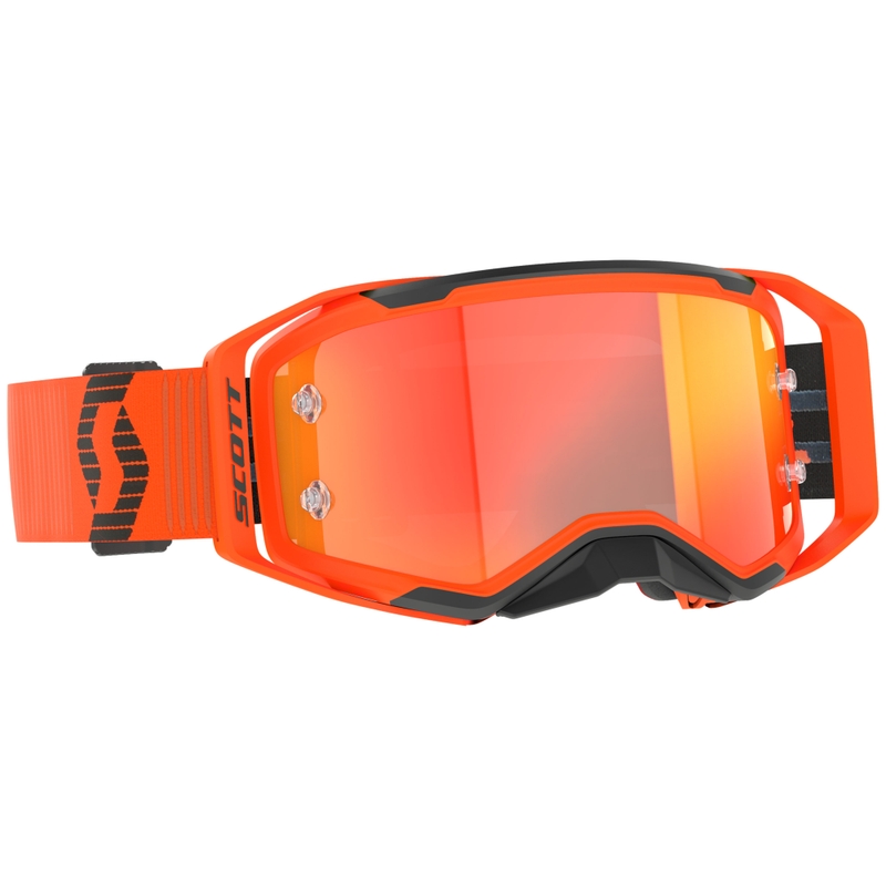 SCOTT Prospect 2.0 Motocross-Brille orange-schwarz mit orange verspiegeltem Plexiglas