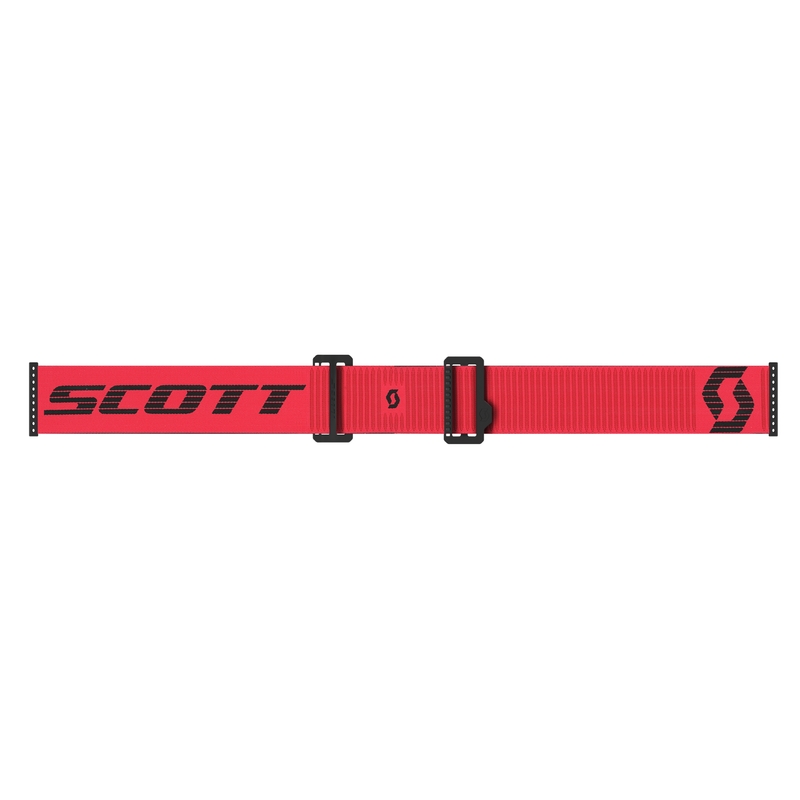 SCOTT Prospect 2.0 Motocrossbrille rot-schwarz mit silbernem Plexiglas