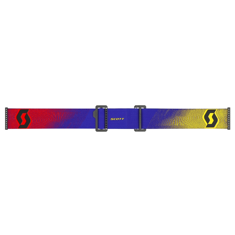 Motocross-Brille SCOTT Prospect 2.0 rot-gelb mit grünem Plexiglas