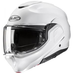 Klappbarer Motorradhelm HJC F100 Solid Perlweiß