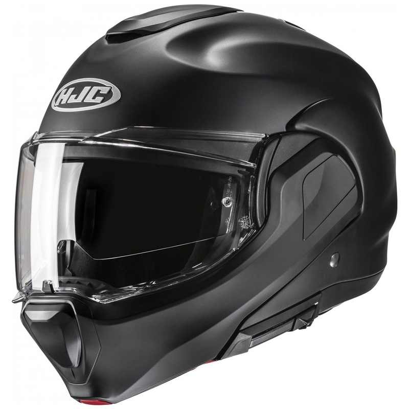 Klappbarer Motorradhelm HJC F100 Solid Semi Flat schwarz