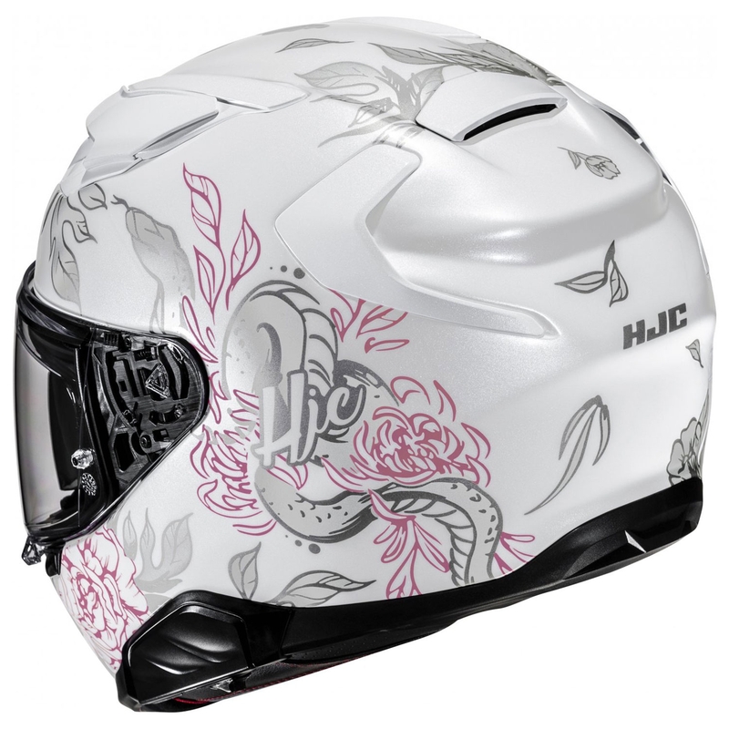 Integralhelm Motorrad HJC F71 Eliz MC8 weiß-grau