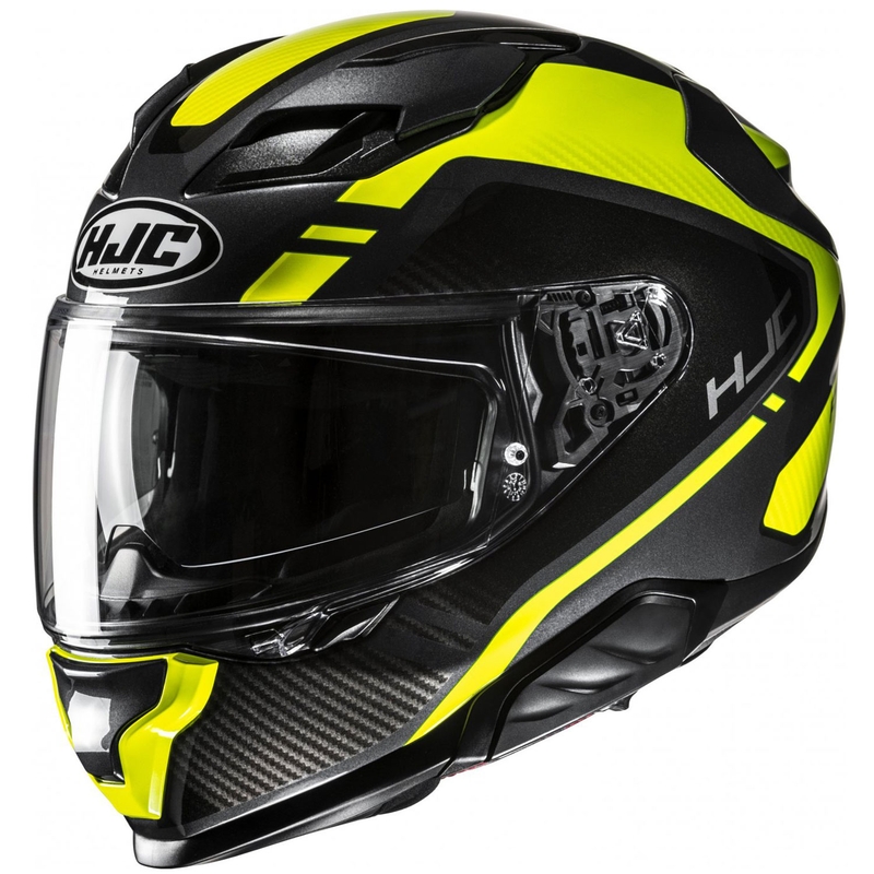 Integralhelm Motorrad HJC F71 Tozz MC3H schwarz-fluogelb