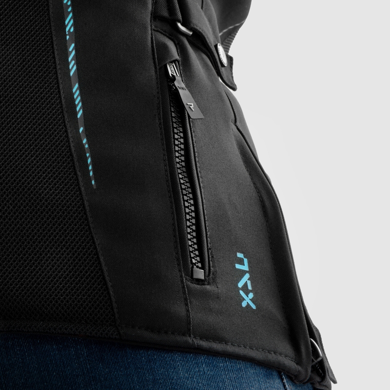 Damen Rebelhorn Jax Motorradjacke Schwarz-Mint