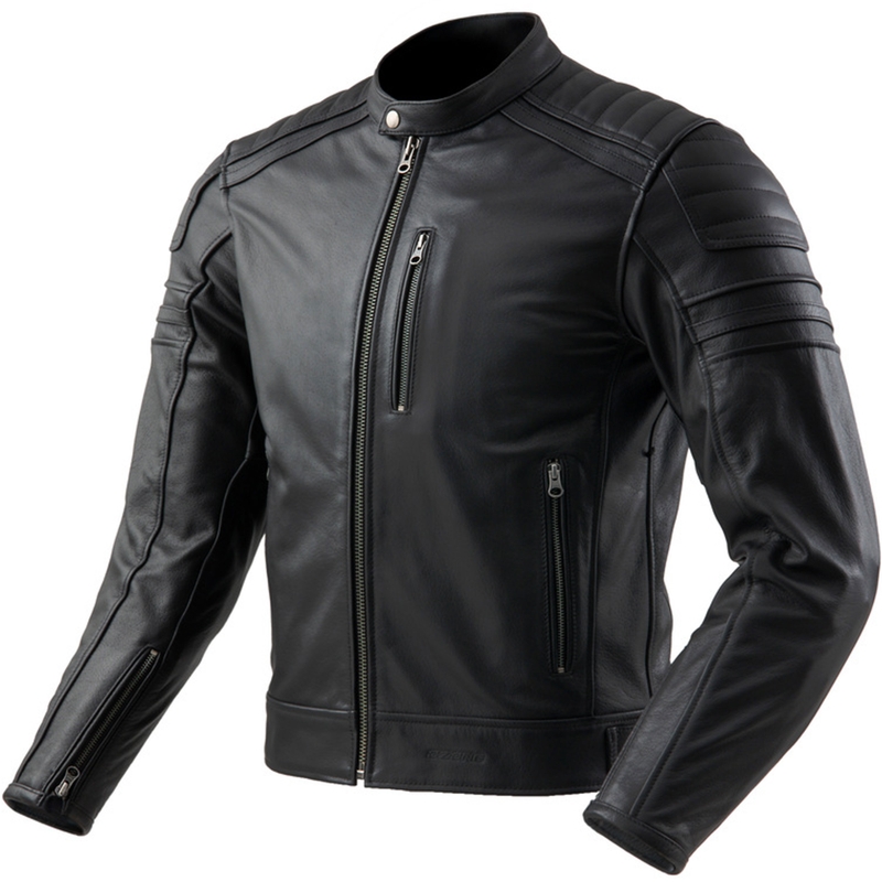 Ozone Colt Leder-Motorradjacke schwarz