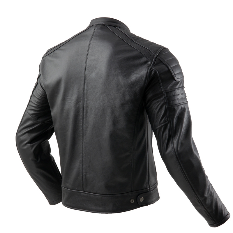 Ozone Colt Leder-Motorradjacke schwarz