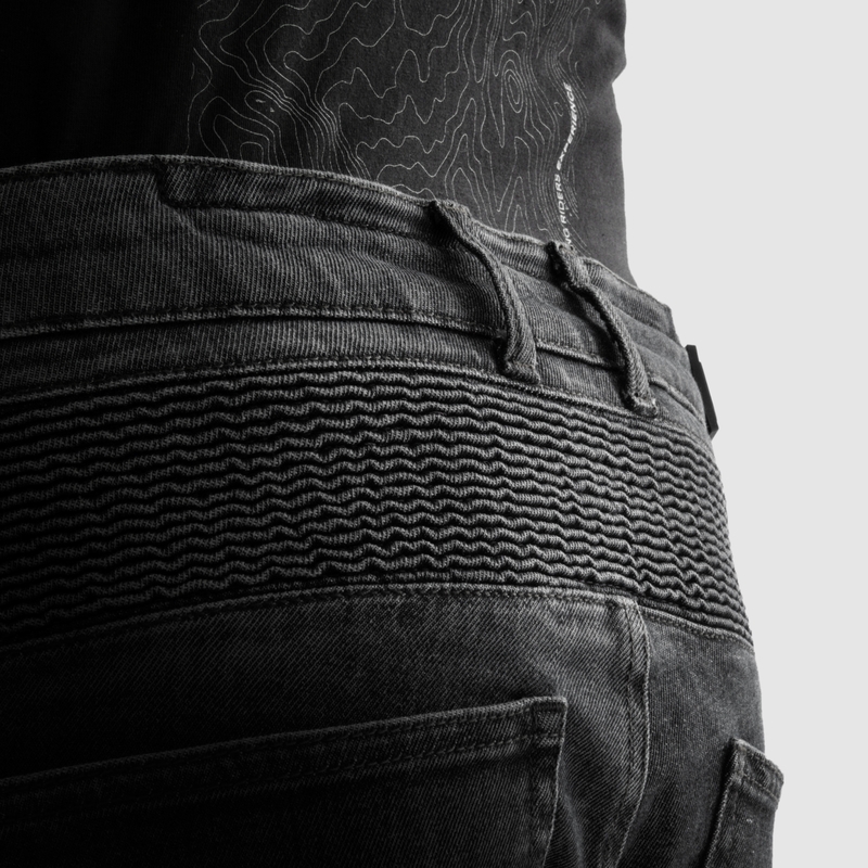 Motorradjeans Rebelhorn Vandal Mono schwarz gewaschen