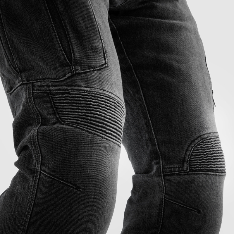 Motorradjeans Rebelhorn Vandal Mono schwarz gewaschen