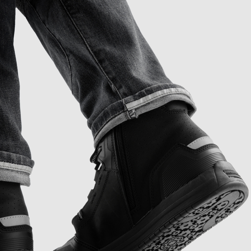 Motorradjeans Rebelhorn Vandal Mono schwarz gewaschen