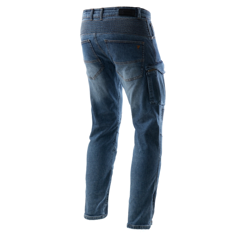 Motorradjeans Rebelhorn Vandal Mono blau gewaschen