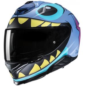 Integrierter Motorradhelm HJC i71Stitch Disney MC2SF blau-lila